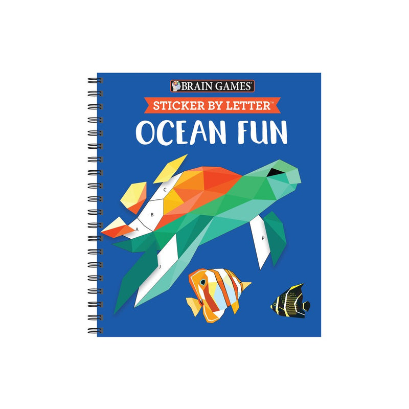 Brain Games - Sticker by Letter: Ocean Fun (Sticker Puzzles)