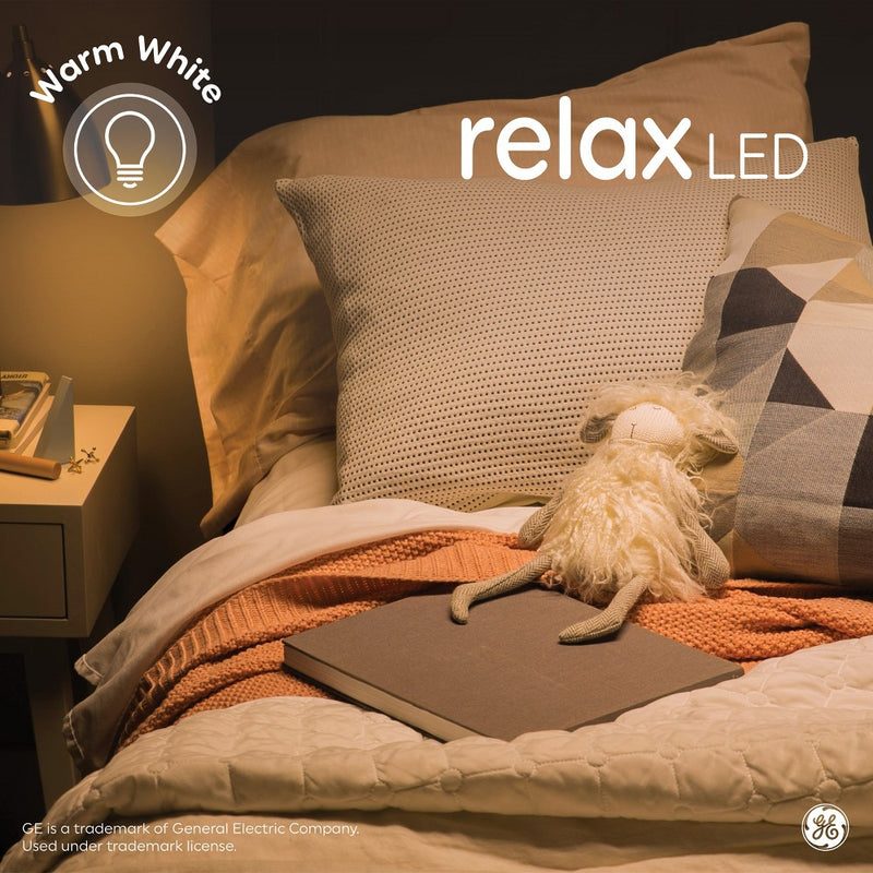 GE 4pk 60W Relax A19 LED Light Bulbs Warm White