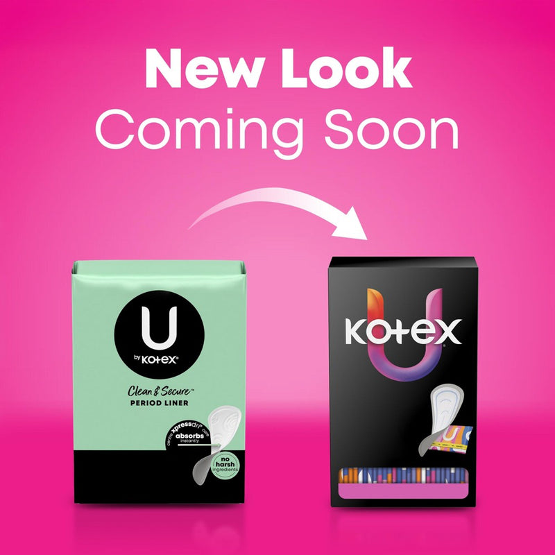 U by Kotex Clean & Secure Liner - Light Absorbency - Long Length - 126ct