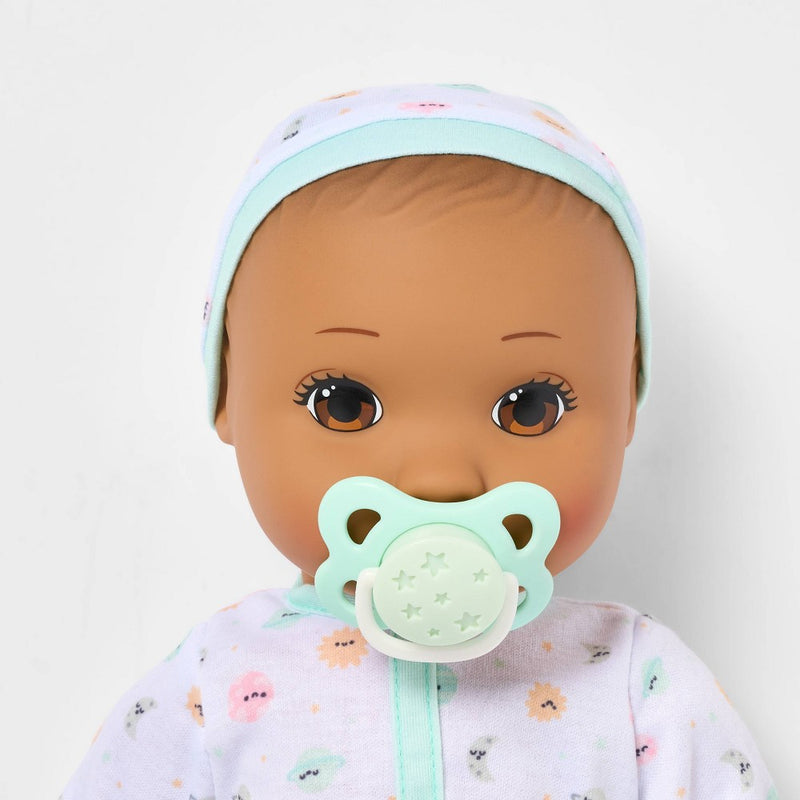 14" Baby Doll Set - Brown Hair + Brown Eyes - Gigglescape