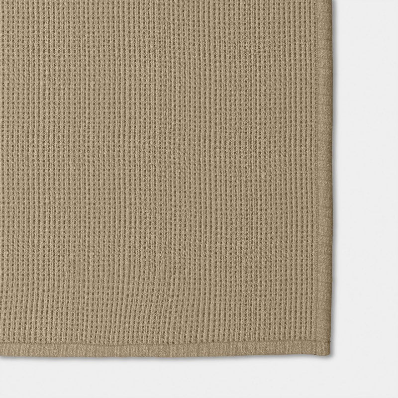 Chenille Knit Throw Blanket with Faux Shearling Reverse Taupe - Threshold