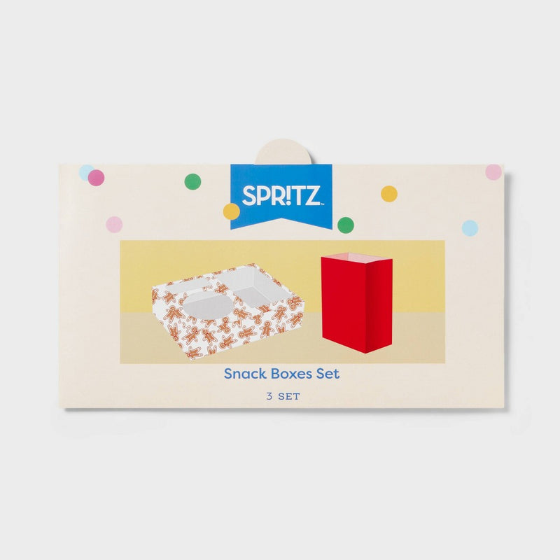 3ct Christmas Gingerbread Movie Snack Box - Spritz
