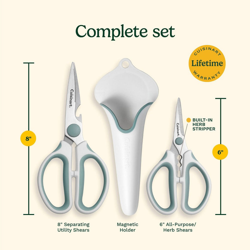 Cuisinart 3pc Shears Set in Magnetic Holder