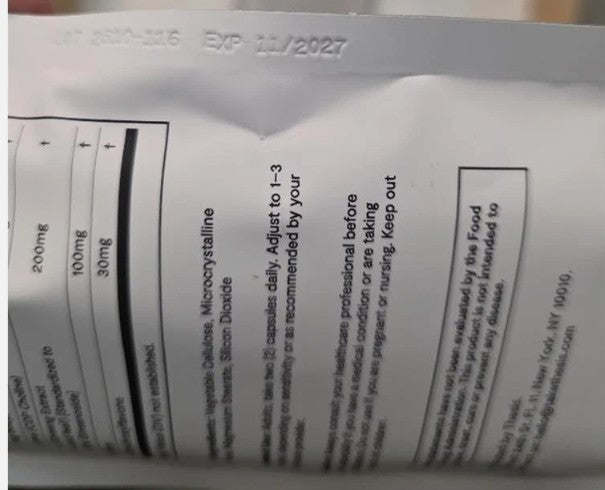 Thesis Clarity, Nootropic Supplement 50 Capsules 11/2027