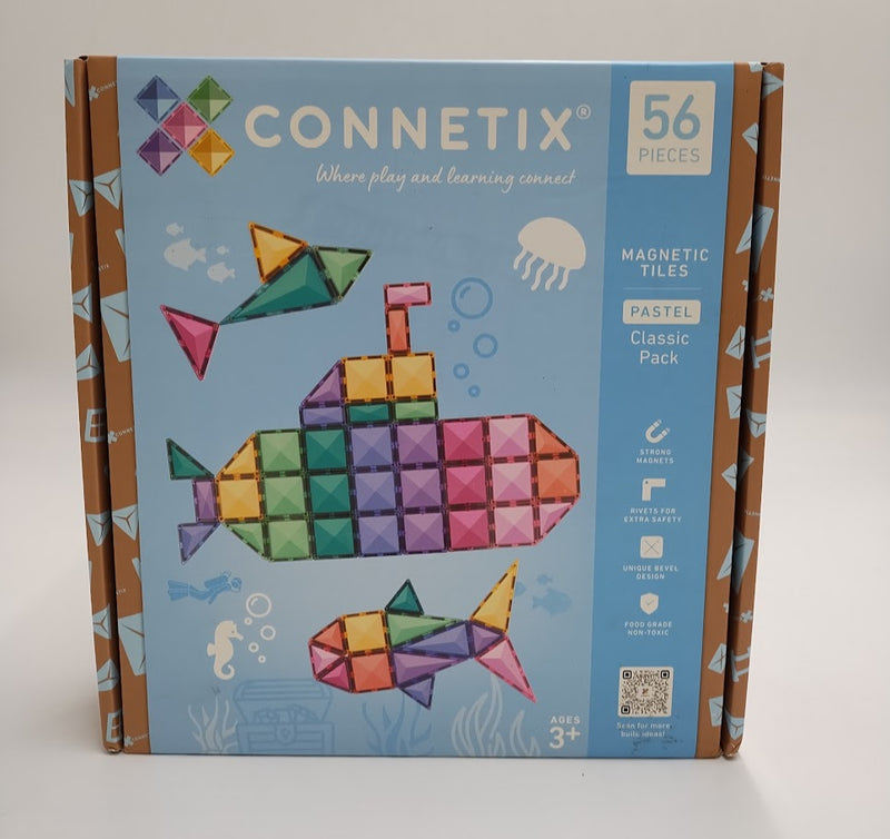 CONNETIX Magnetic Tiles Pastel Classic Pack 56pc