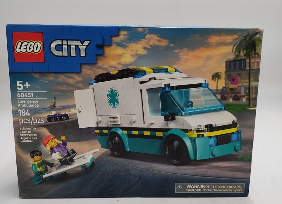 LEGO City Emergency Ambulance Building Toy with 2 Minifigures 60451 SEE DETAILS