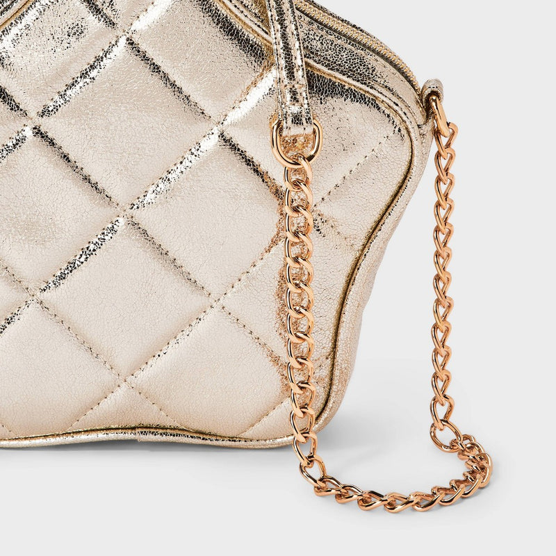 Girls' Metallic Star Crossbody Bag - Cat & Jack Gold