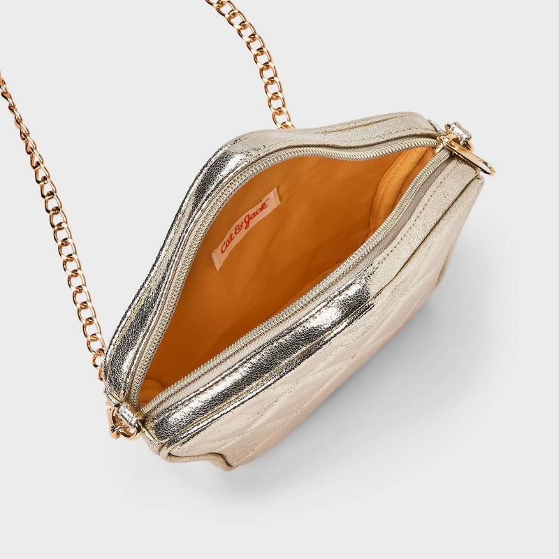 Girls' Metallic Star Crossbody Bag - Cat & Jack Gold