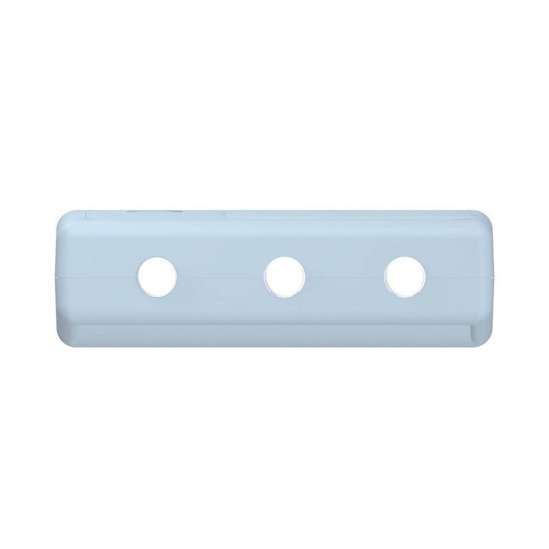 GEMS Retro Analog Alarm Clock - Light Blue: Plastic Table Clock for Bedroom