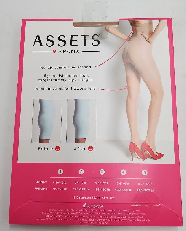 ASSETS by SPANX Women's High-Waist Shaping Pantyhose - Nude - SIZE: 5