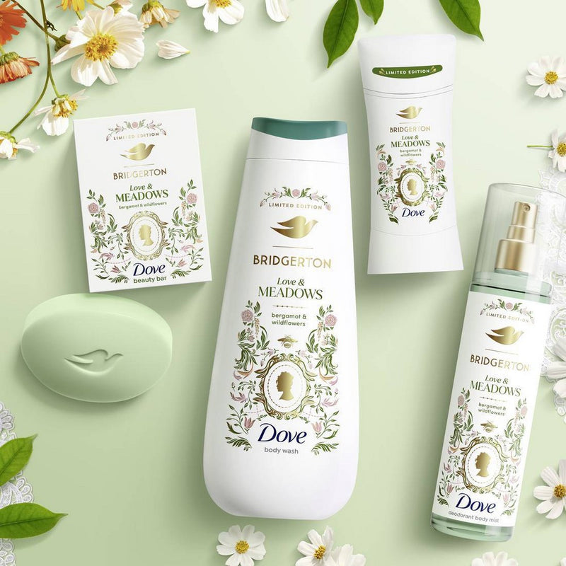 Dove Beauty Limited Edition Bridgerton Body Wash - Love & Meadows - Bergamot & Wildflowers Scent - 20oz