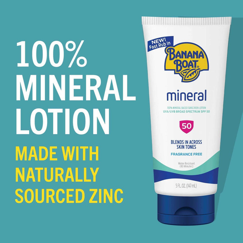 Banana Boat Mineral Lotion - SPF 50 - 5 fl oz