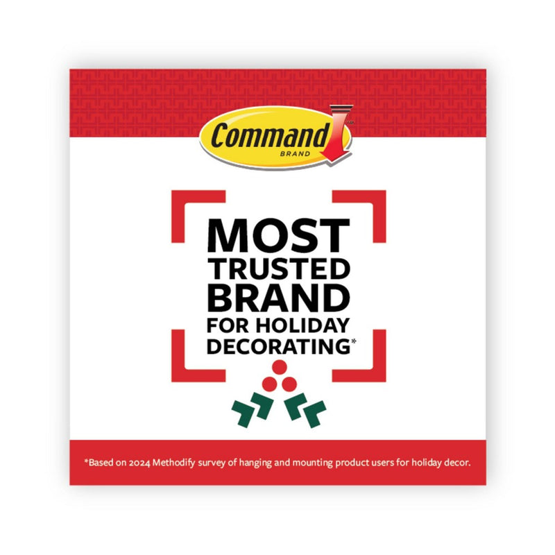 Command 2ct Small Damage-Free Hooks - Satin Brass