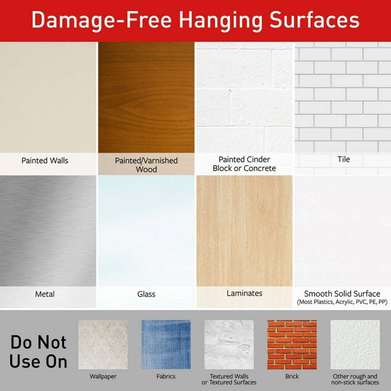 Command 2ct Small Damage-Free Hooks - Satin Brass