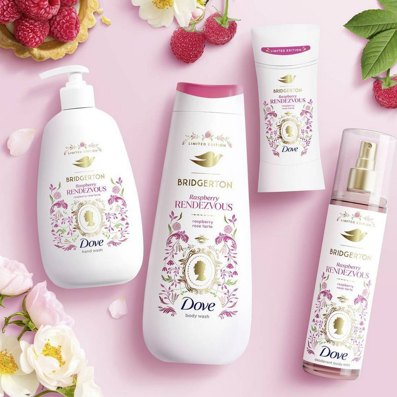 Dove Beauty Limited Edition Bridgerton Body Wash - Raspberry Rendezvous -Raspberry and Vanilla Scent - 20oz