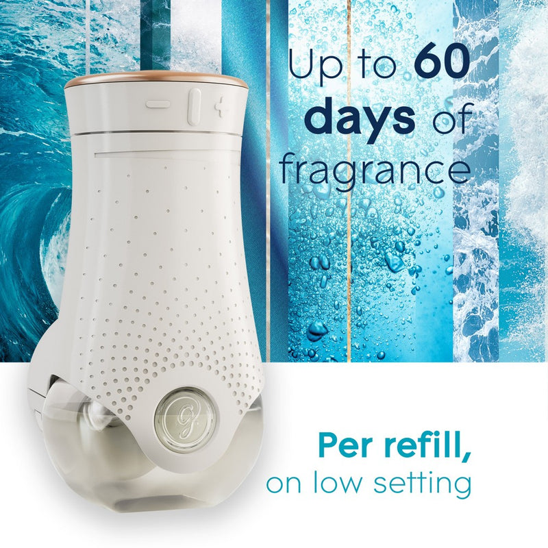 Glade Piso Warmer + Refill Starter Air Freshener Kit - Aqua Waves - .67 fl oz