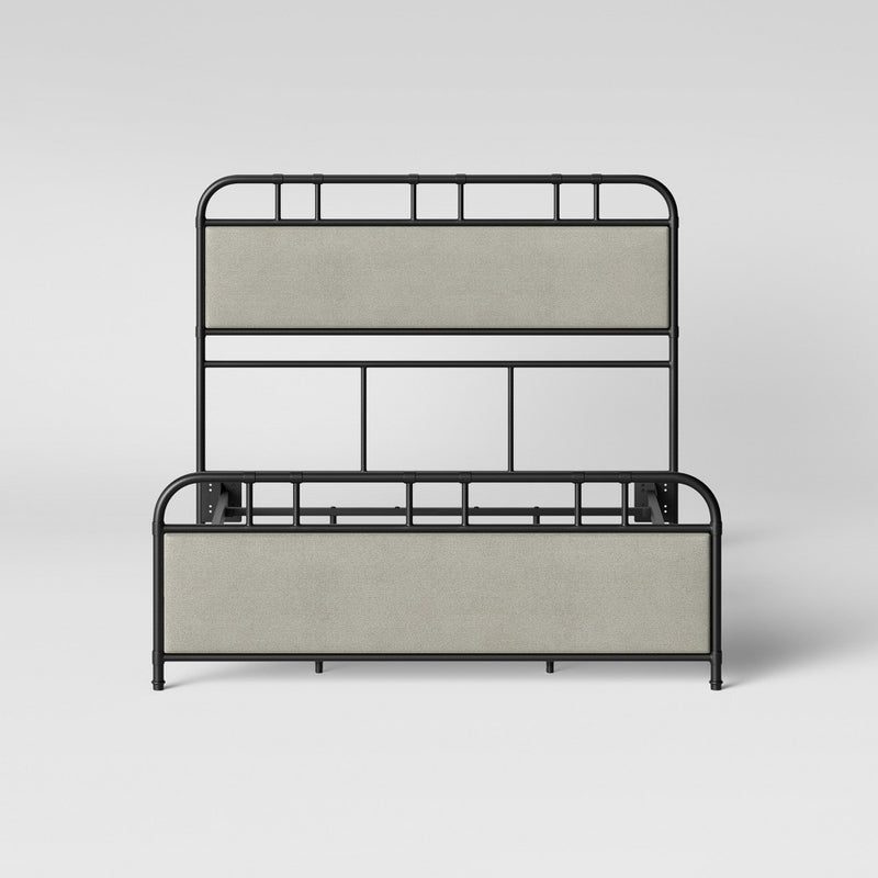 Bridgton Metal Upholstery Queen Bed (Box 2) (LOCAL PICKUP ONLY)
