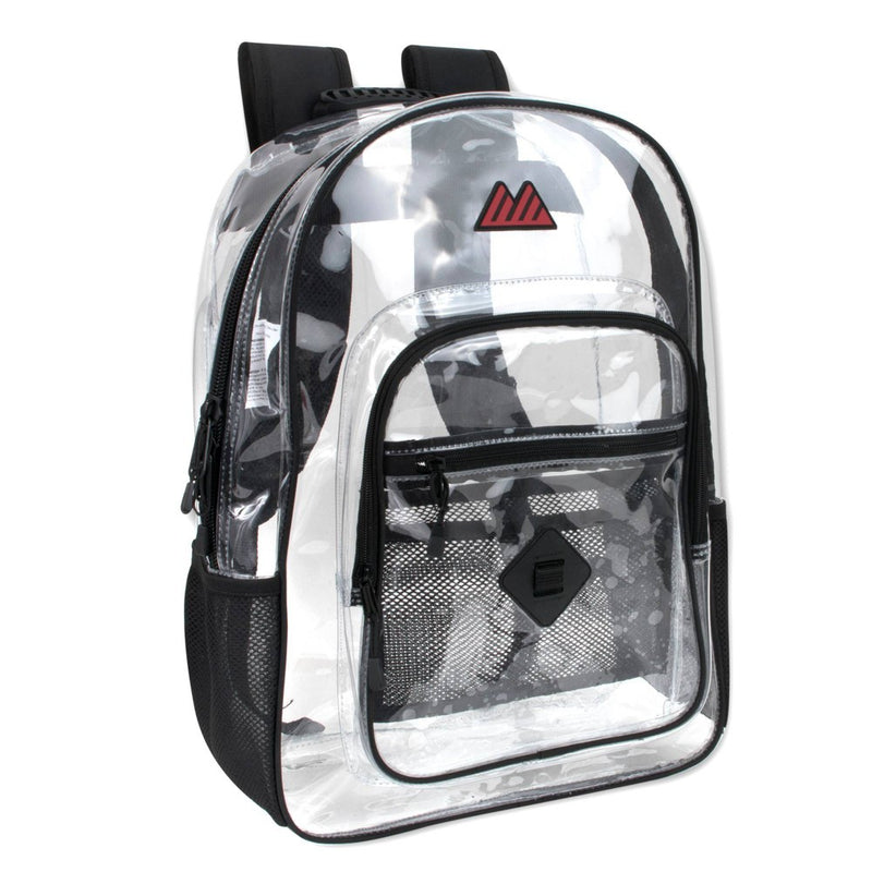 Trailmaker Deluxe 18" Backpack - Clear: PVC Vinyl, Middle & High School