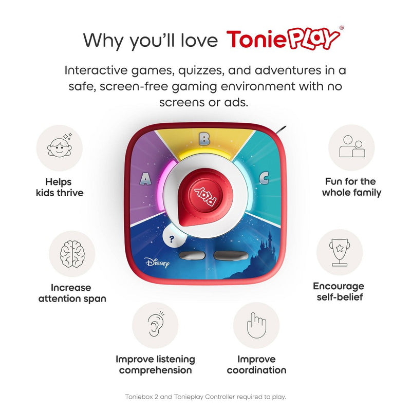tonies Tonieplay Set Disney Quiz Kingdom Trivia Game *ADD 3 TO YOUR CART & 1 IS FREE!*