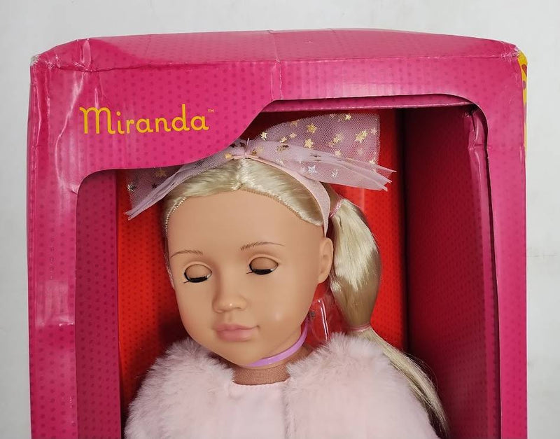Our Generation Miranda 18" Fashion Doll in Pink Dress Outfit SEE DETAILS