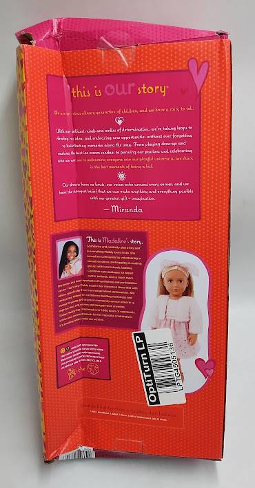 Our Generation Miranda 18" Fashion Doll in Pink Dress Outfit SEE DETAILS