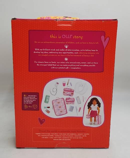 Our Generation Purrfectly Packed Kitty-Print Luggage Set SEE DETAILS