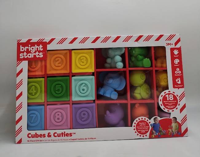 Bright Starts Block and Buddies Holiday Baby Toy Gift Set - 18pc SEE DETAILS