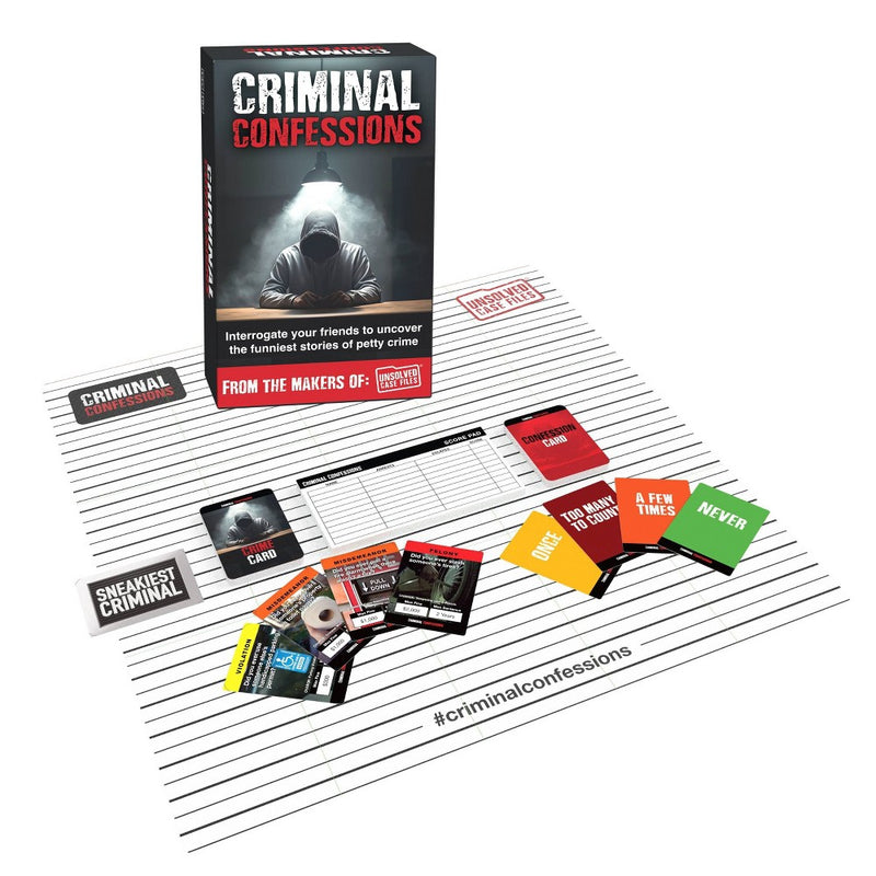Unsolved Case Files: Criminal Confessions Card Game