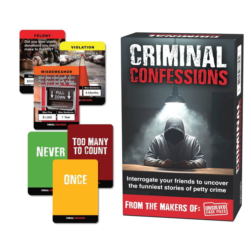 Unsolved Case Files: Criminal Confessions Card Game