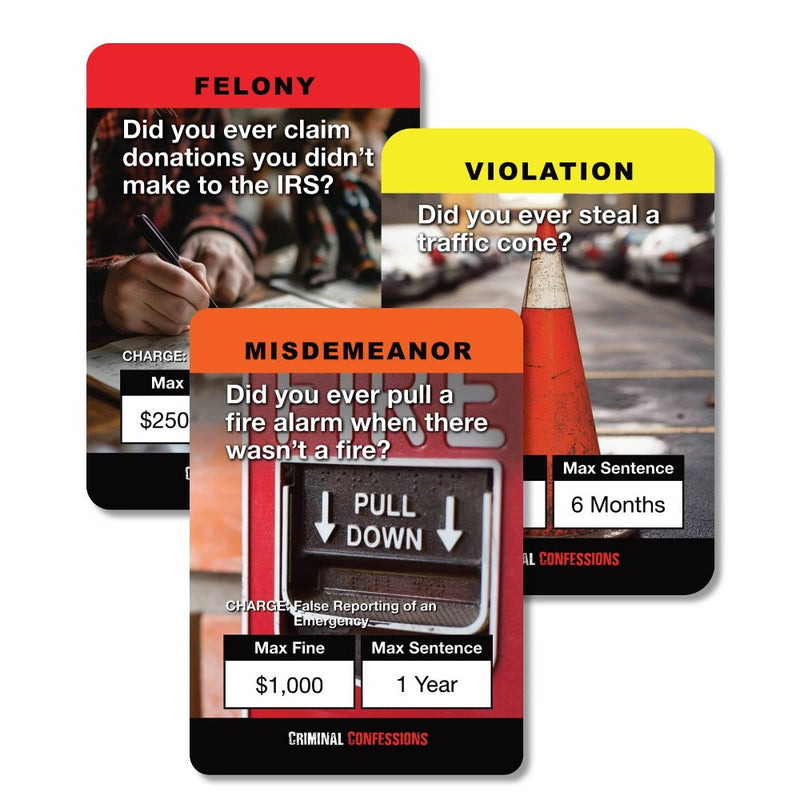 Unsolved Case Files: Criminal Confessions Card Game