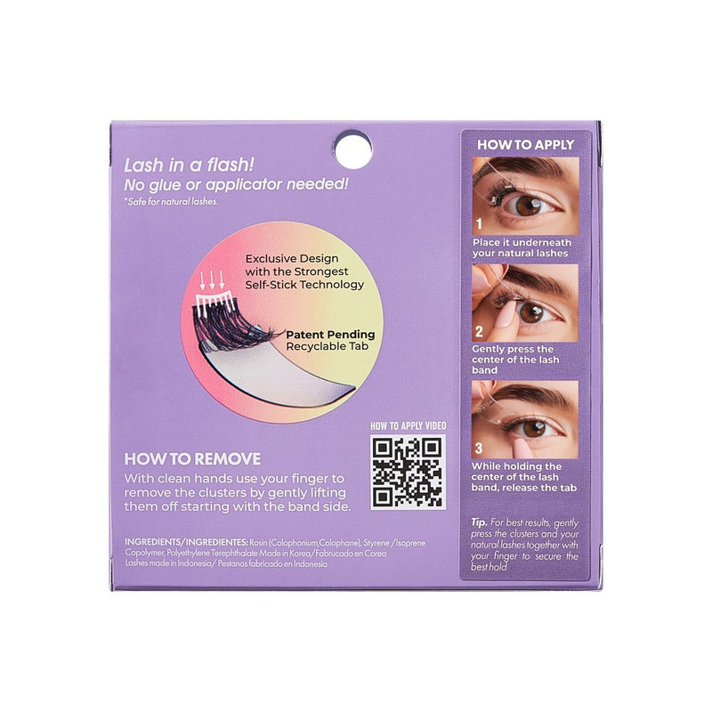 KISS Products imPRESS Easy Tab Press On Self Adhesive Eyelashes - Authentic Natural - 20ct