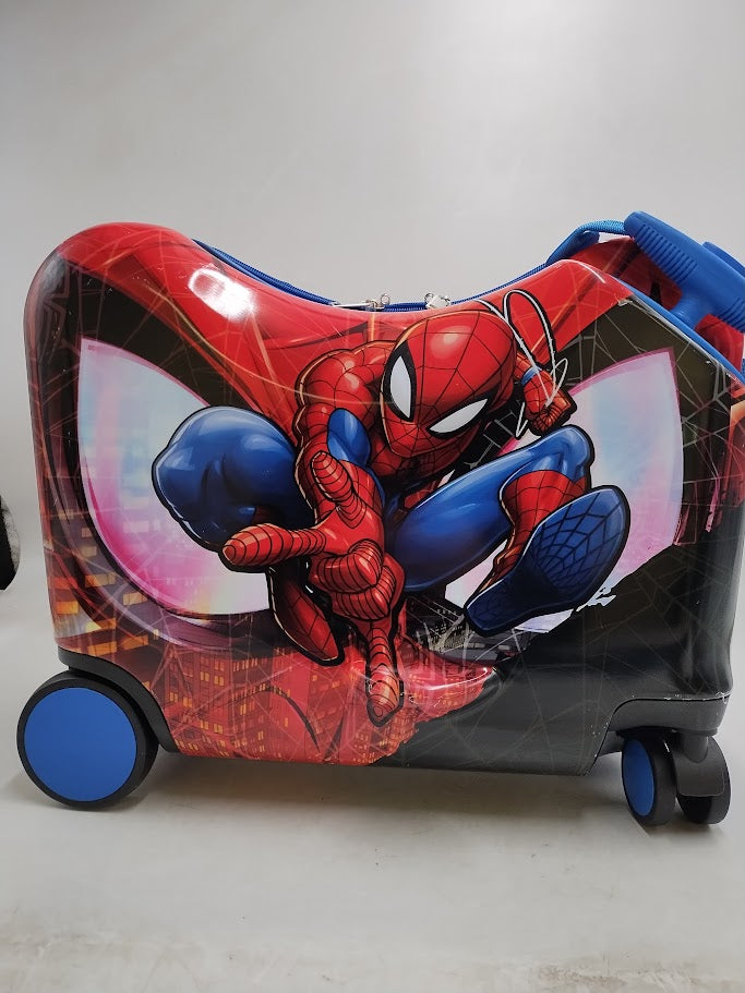 Spider-Man Carry On Spinner Hardside Ride On Suitcase - Red SEE DETAILS