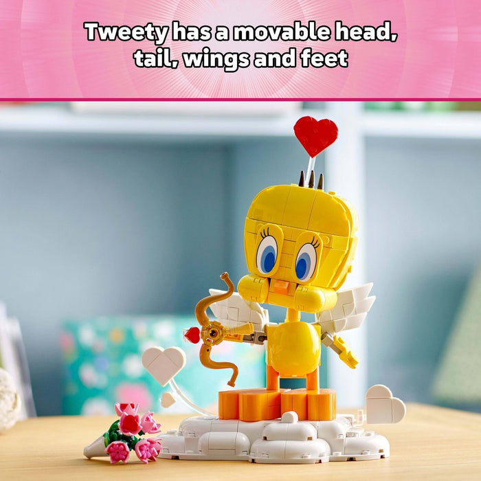 LEGO Looney Tunes Sweetheart Tweety Bird Building Toy, Valentine's Day Craft & Decor, 40824