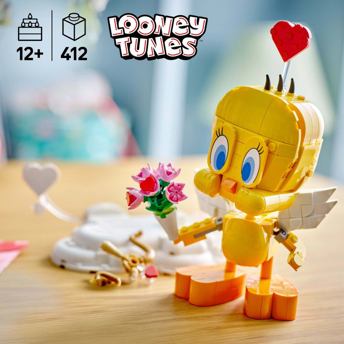 LEGO Looney Tunes Sweetheart Tweety Bird Building Toy, Valentine's Day Craft & Decor, 40824