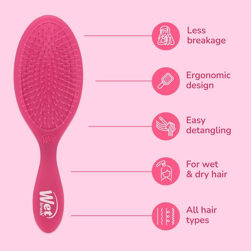 Wet Brush Original Detangling Hair Brush - Frost Pink
