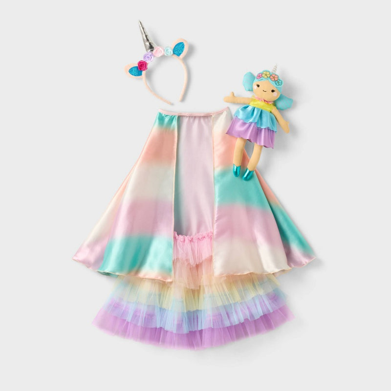 25.7" Unicorn 2 Dress-Up 3 with Doll 4pc Set - Gigglescape