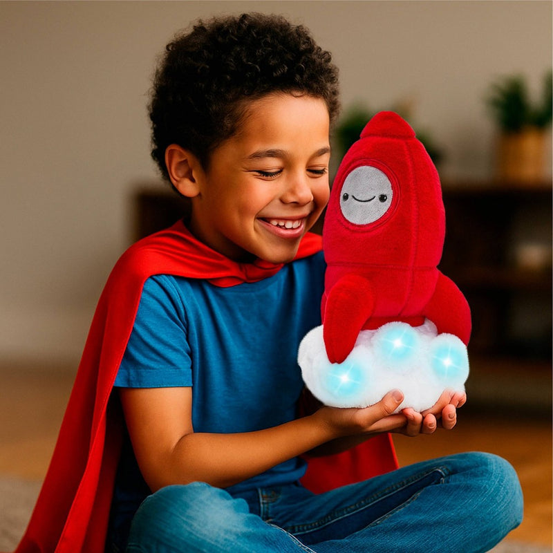 FAO Schwarz 11.5" Glow Brights Space Rocket Plush