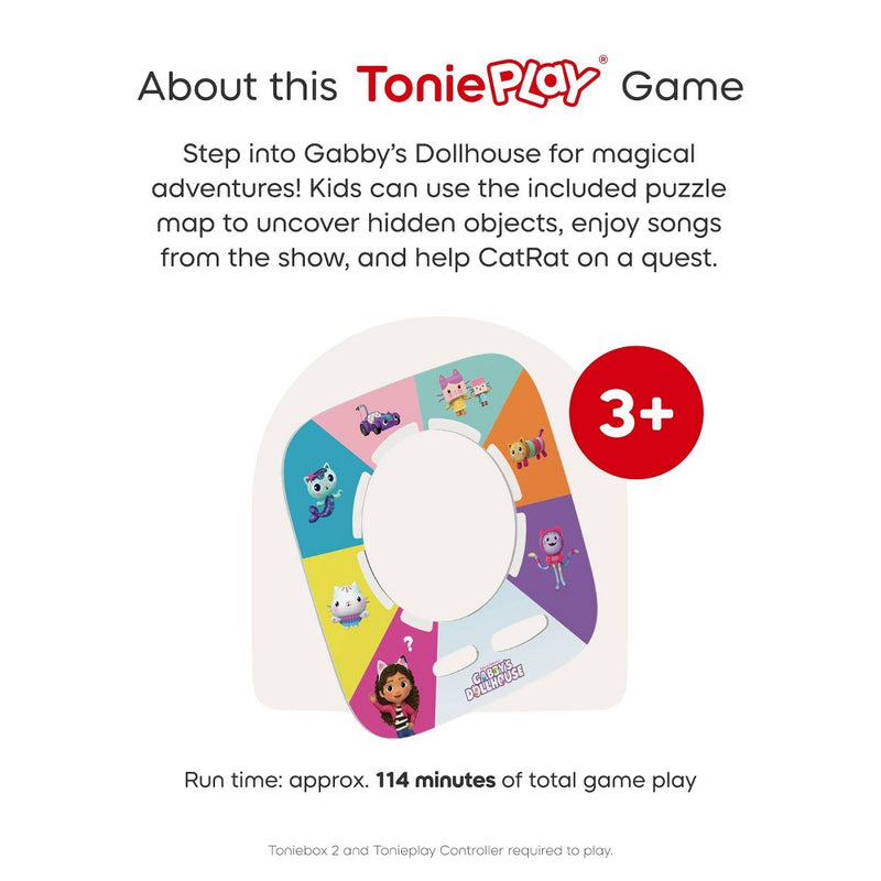 tonies Tonieplay Gabby's Dollhouse: Gabby's Cat-tastic Scavenger Hunt Game