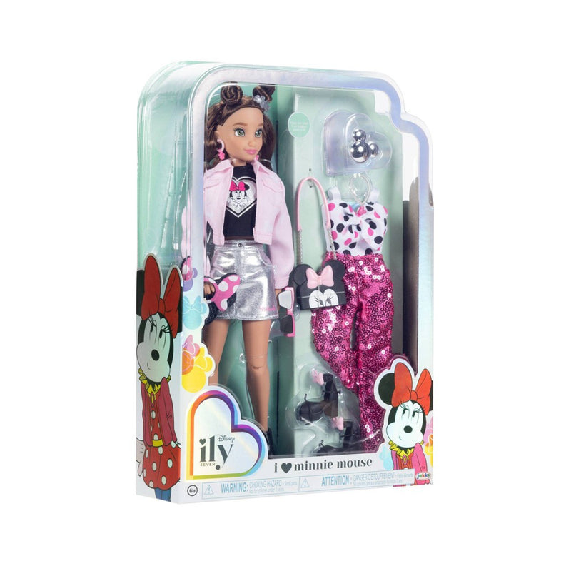 Disney ILY 4ever 12.5" Minnie Doll Pink Jacket
