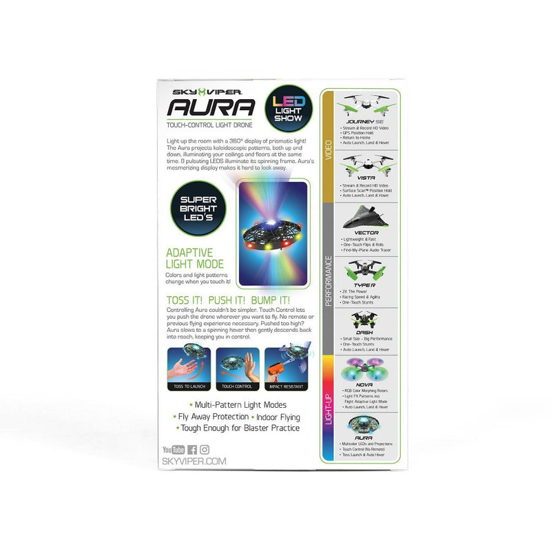 Sky Viper Aura Glowing Gesture Drone