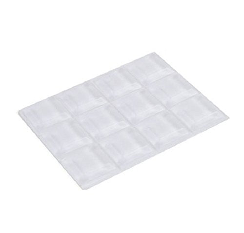 Magic Sliders Rubber Bumper Pads Clear Square 1/2 In. W X 1/2 In. L 12 Pk Self Adhesive
