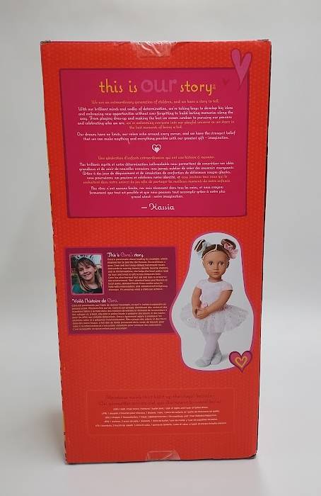 Our Generation Kassia 18" Ballerina Doll in Rainbow Ballet Dress SEE DETAILS
