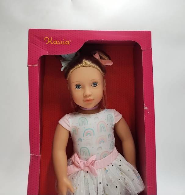 Our Generation Kassia 18" Ballerina Doll in Rainbow Ballet Dress SEE DETAILS