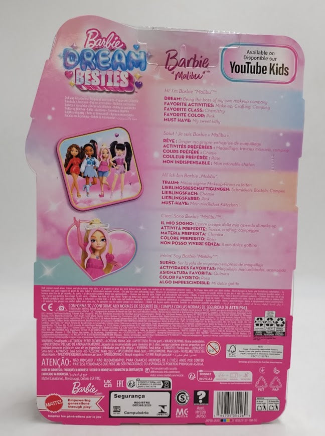 Barbie Dream Besties Barbie "Malibu" Doll & Accessories