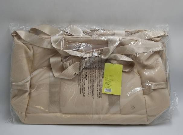 Faux Neoprene Weekender Bag - All In Motion - Cream (LOCAL PICKUP ONLY)