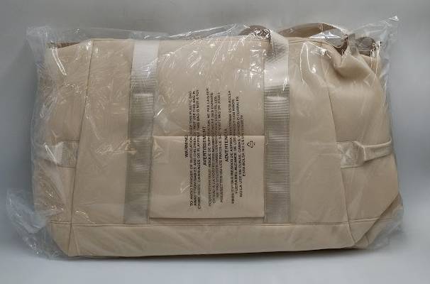 Faux Neoprene Weekender Bag - All In Motion - Cream (LOCAL PICKUP ONLY)