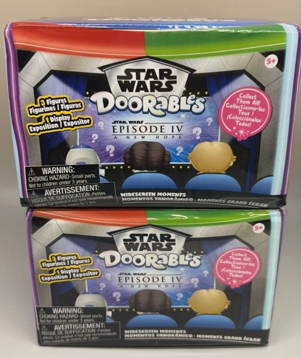 LOT OF 2!!!! Star Wars Doorables Widescreen Moments -Episode IV