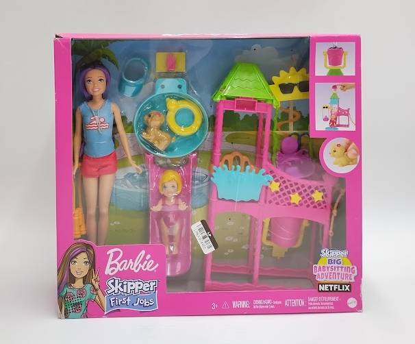 Barbie Skipper Doll and Waterpark Playset with Water Slide First Job SEE DETAILS