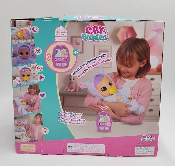 Cry Babies Sleep Routine Jenna: Articulated Plastic Baby Doll SEE DETAILS