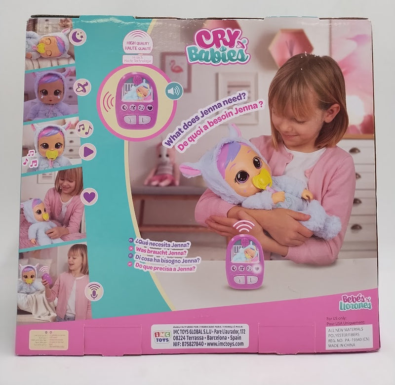 Cry Babies Sleep Routine Jenna: Articulated Plastic Baby Doll SEE DETAILS